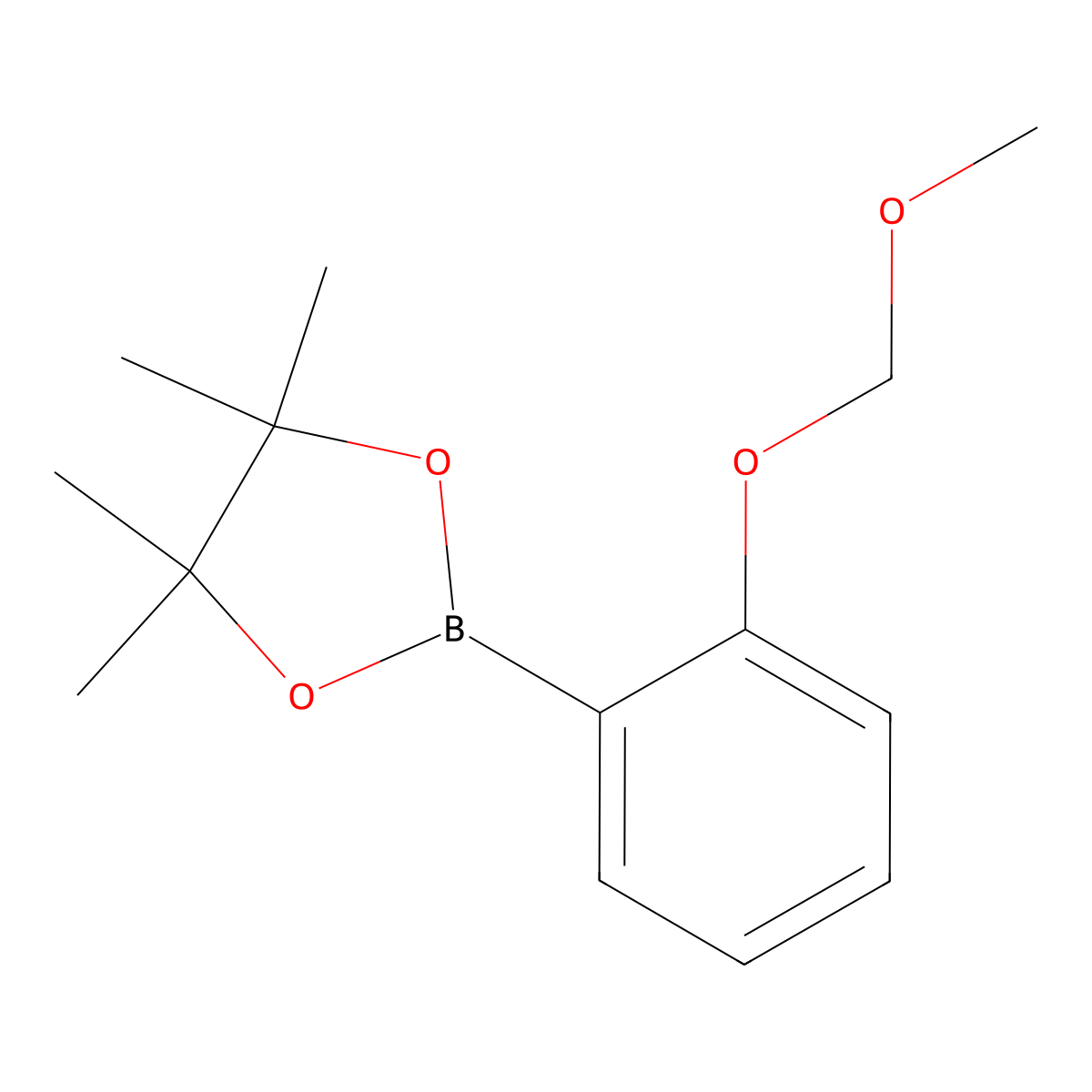 2-(2-(Methoxymethoxy)phenyl)-4,4,5,5-tetramethyl-1,3,2-dioxaborolane molecular structure, CAS 1140737-91-2