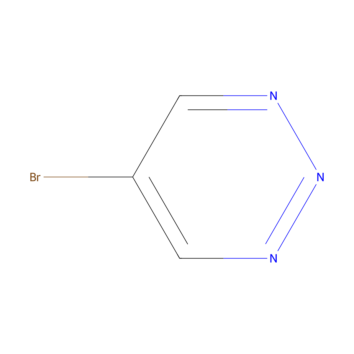 5-Bromo-1,2,3-triazine molecular structure, CAS 114078-88-5