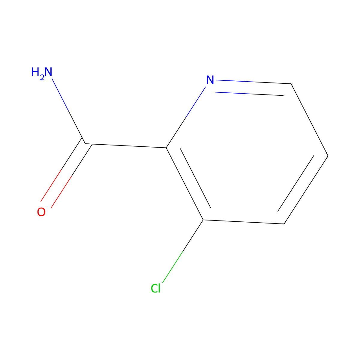 3-Chloropyridine-2-carboxamide molecular structure, CAS 114080-95-4