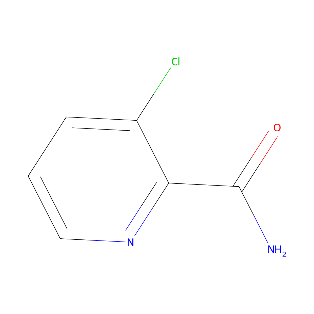 3-Chloropyridine-2-carboxamide molecular structure, CAS 114080-95-4