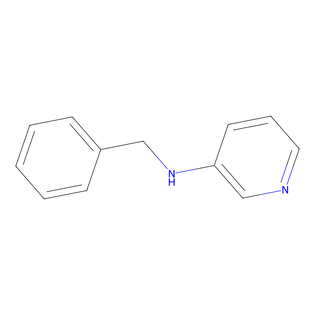 N-benzylpyridin-3-amine molecular structure, CAS 114081-08-2