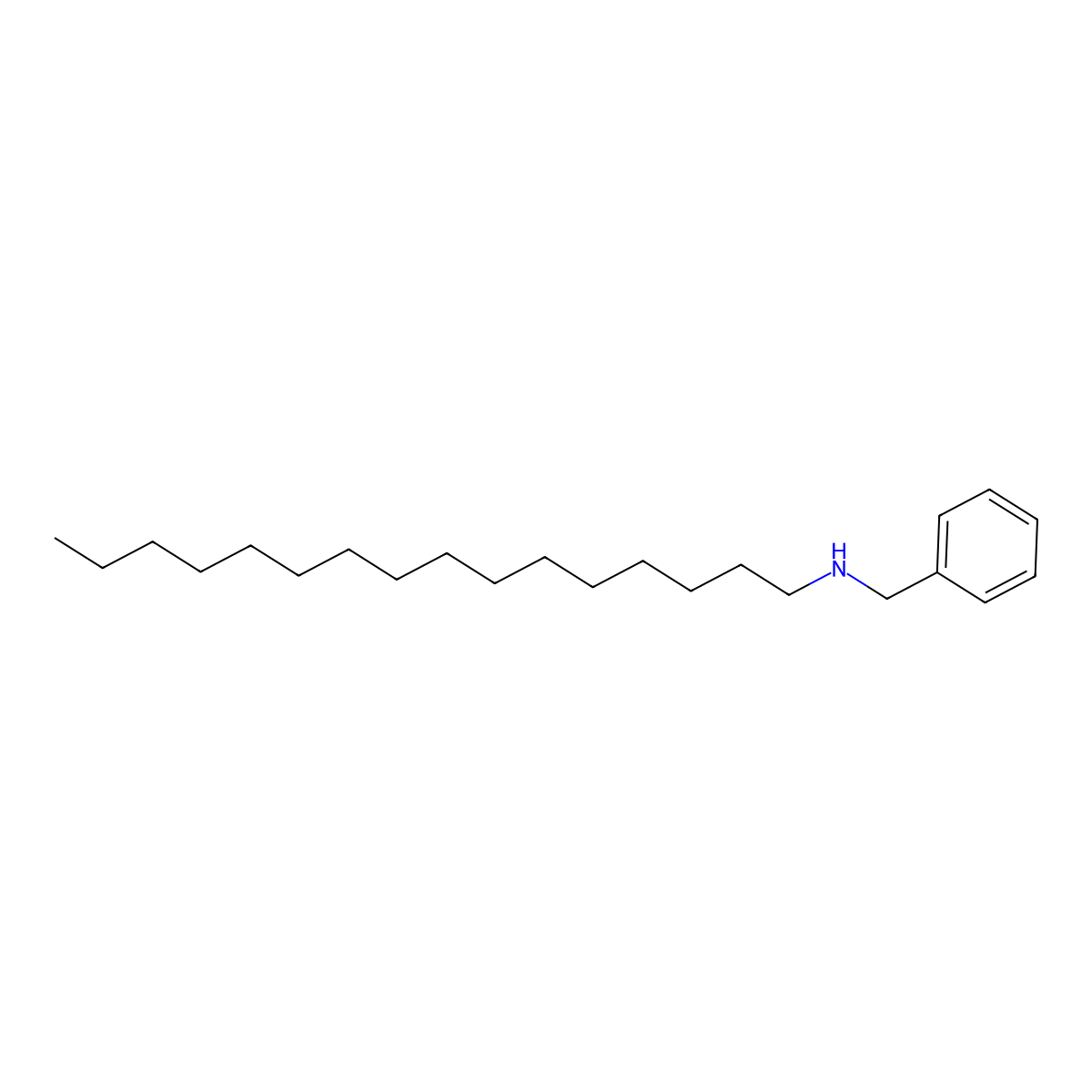 N-Benzylhexadecan-1-amine molecular structure, CAS 114084-54-7