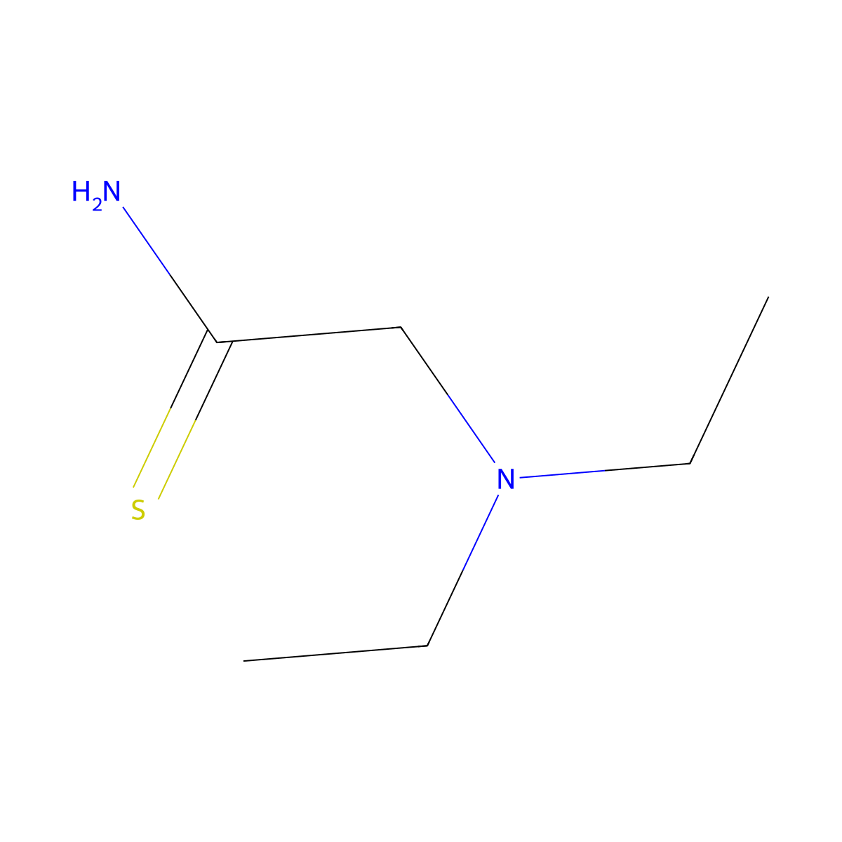 2-(Diethylamino)ethanethioamide molecular structure, CAS 114087-84-2