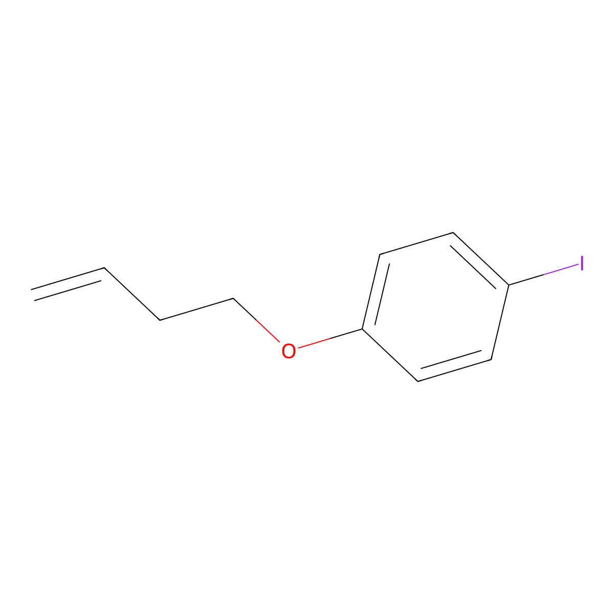 1-(But-3-en-1-yloxy)-4-iodobenzene molecular structure, CAS 1140923-61-0