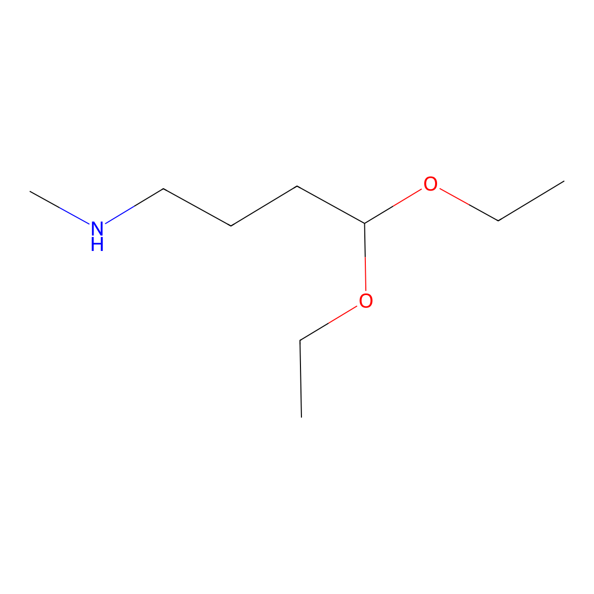 4,4-Diethoxy-N-methylbutan-1-amine molecular structure, CAS 114094-45-0