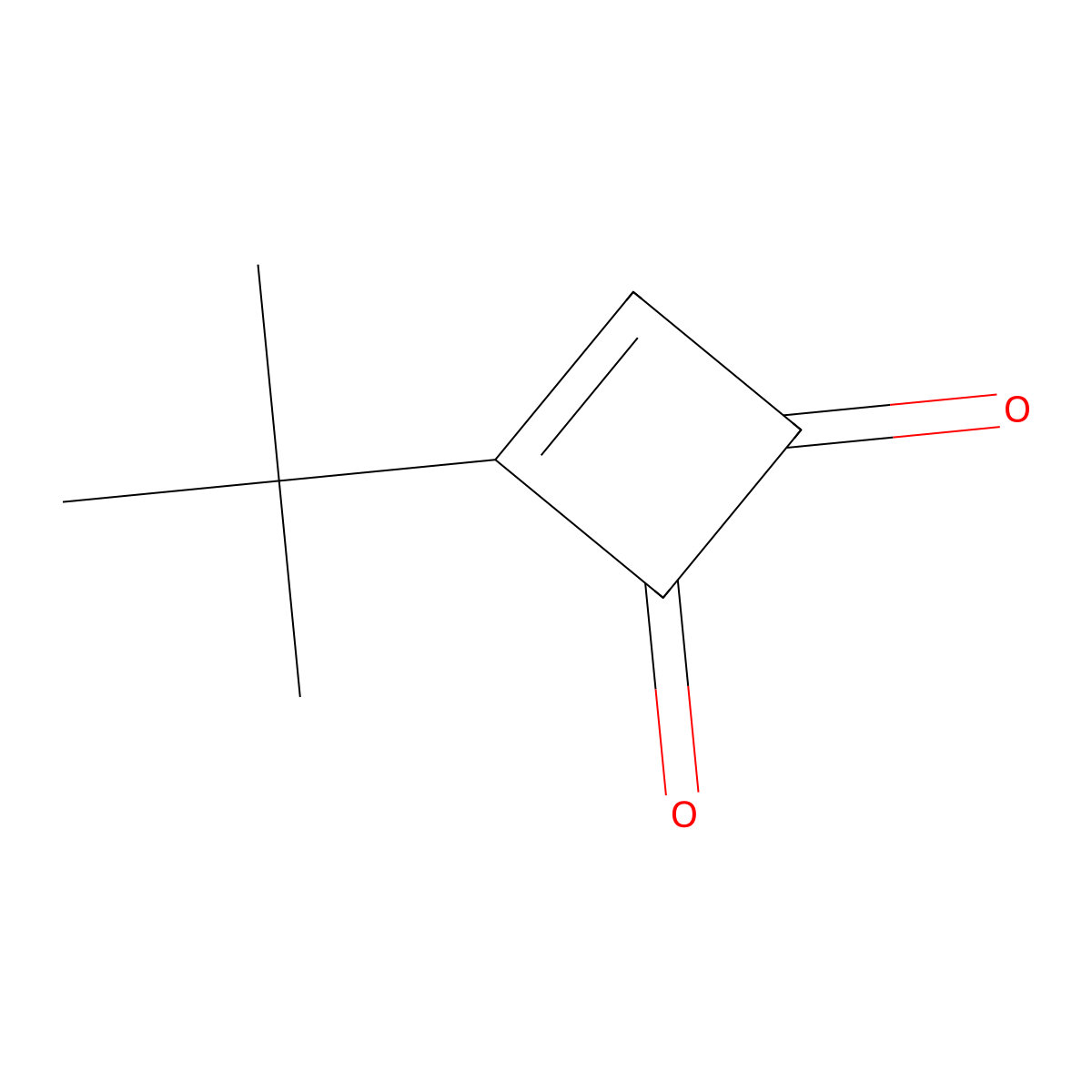 3-Tert-butylcyclobut-3-ene-1,2-dione molecular structure, CAS 114094-85-8