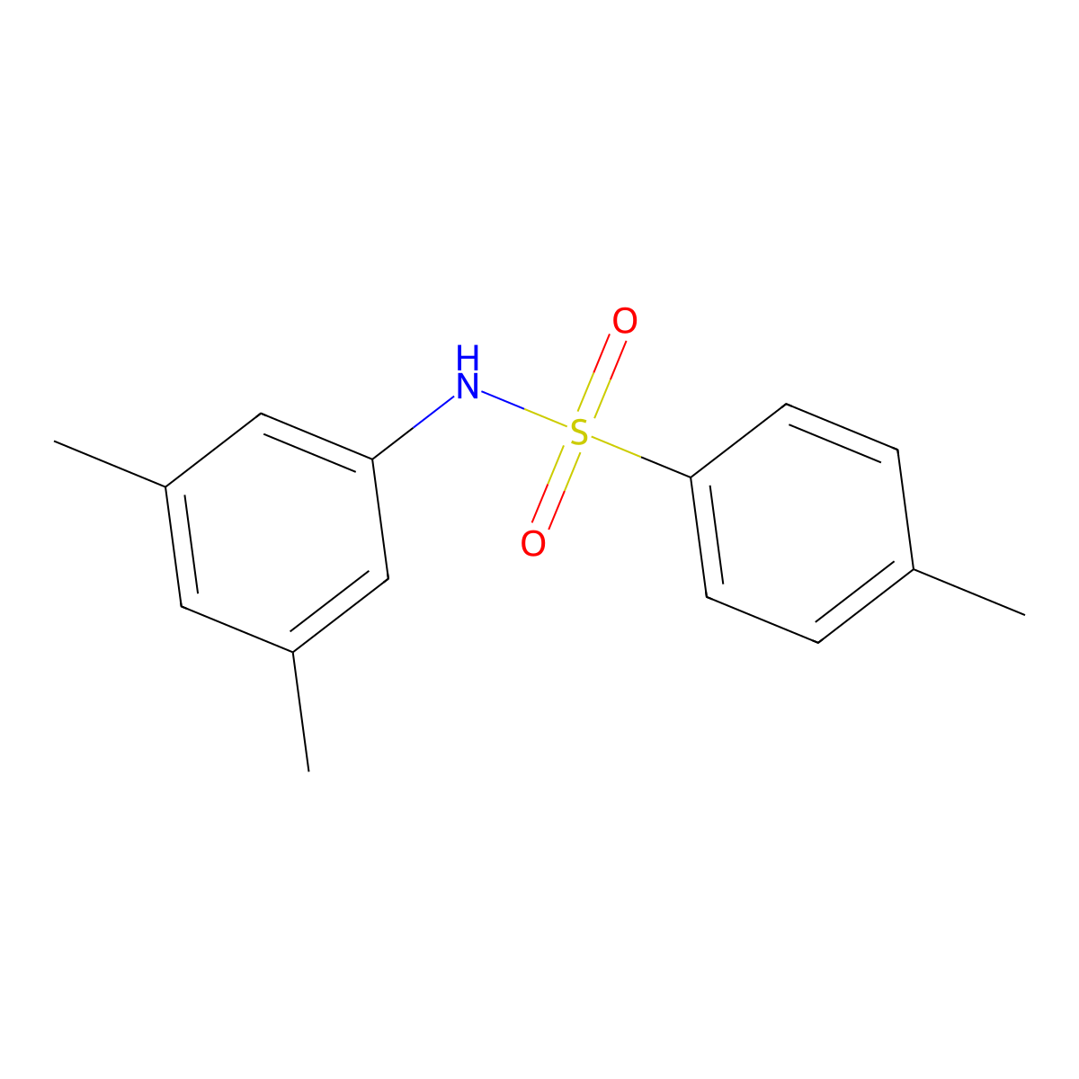 N-(3,5-dimethylphenyl)-4-methylbenzenesulfonamide molecular structure, CAS 114097-28-8