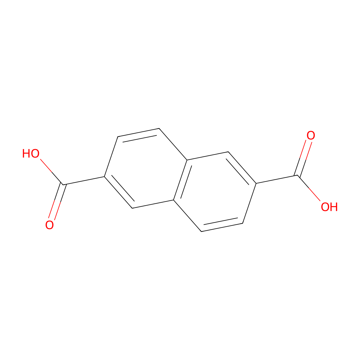 2,6-Naphthalenedicarboxylic acid molecular structure, CAS 1141-38-4