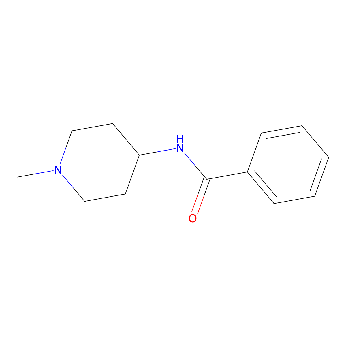 N-(1-methylpiperidin-4-yl)benzamide molecular structure, CAS 1141-58-8