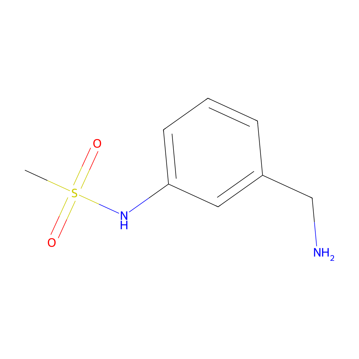 N-[3-(Aminomethyl)phenyl]methanesulfonamide molecular structure, CAS 114100-09-3