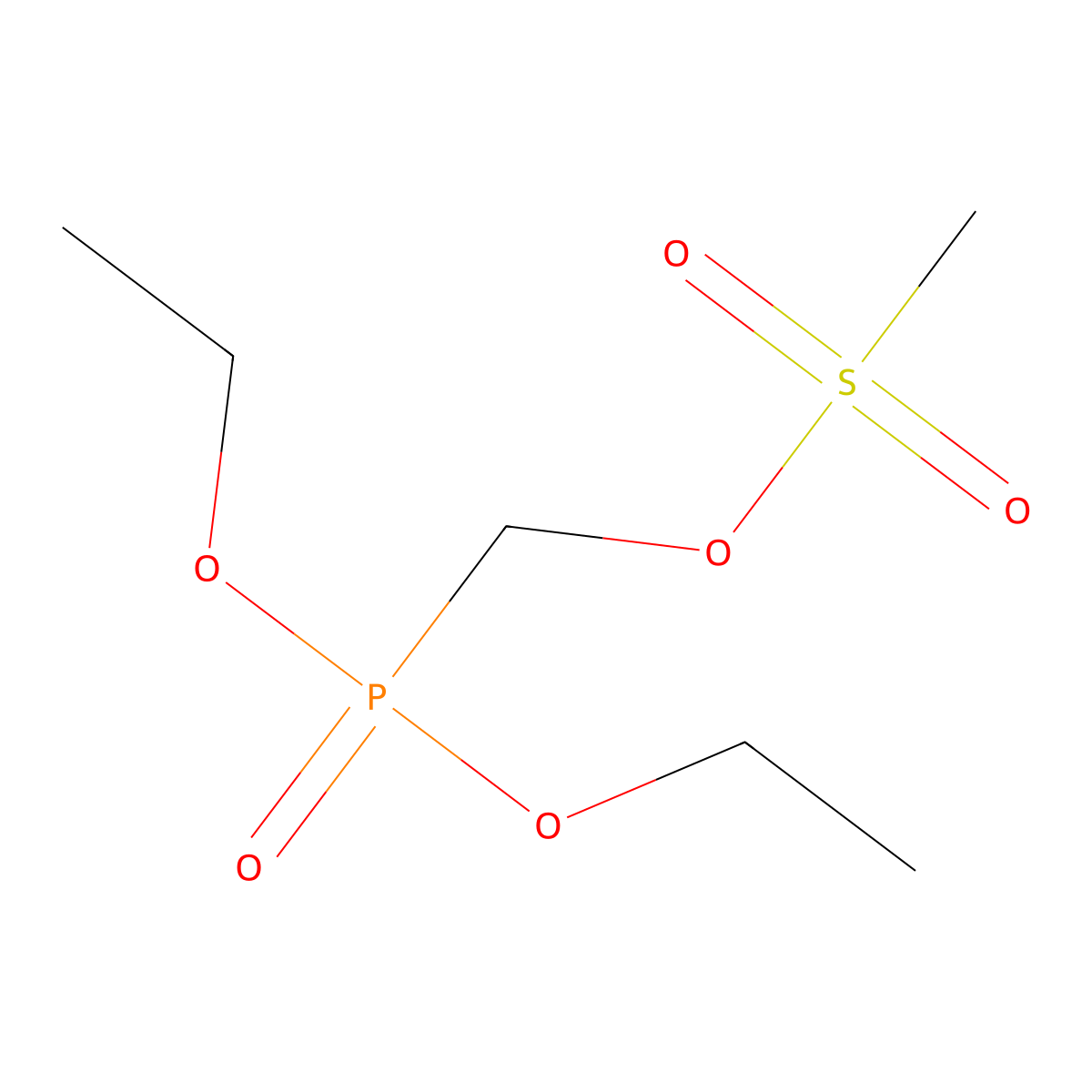 (Diethoxyphosphoryl)methyl methanesulfonate molecular structure, CAS 114108-84-8