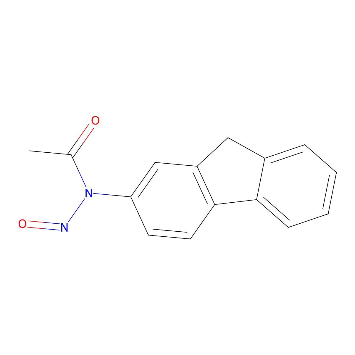 N-nitroso-N(2)-fluorenylacetamide molecular structure, CAS 114119-92-5