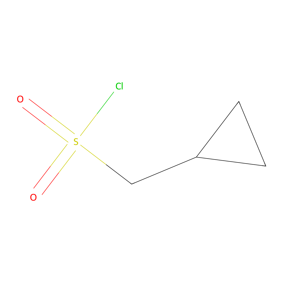 Cyclopropylmethanesulphonyl chloride molecular structure, CAS 114132-26-2