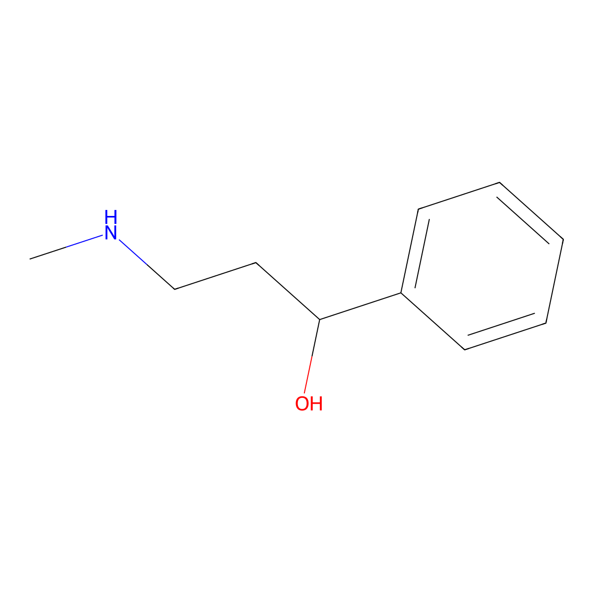 (S)-3-(Methylamino)-1-phenylpropan-1-ol molecular structure, CAS 114133-37-8