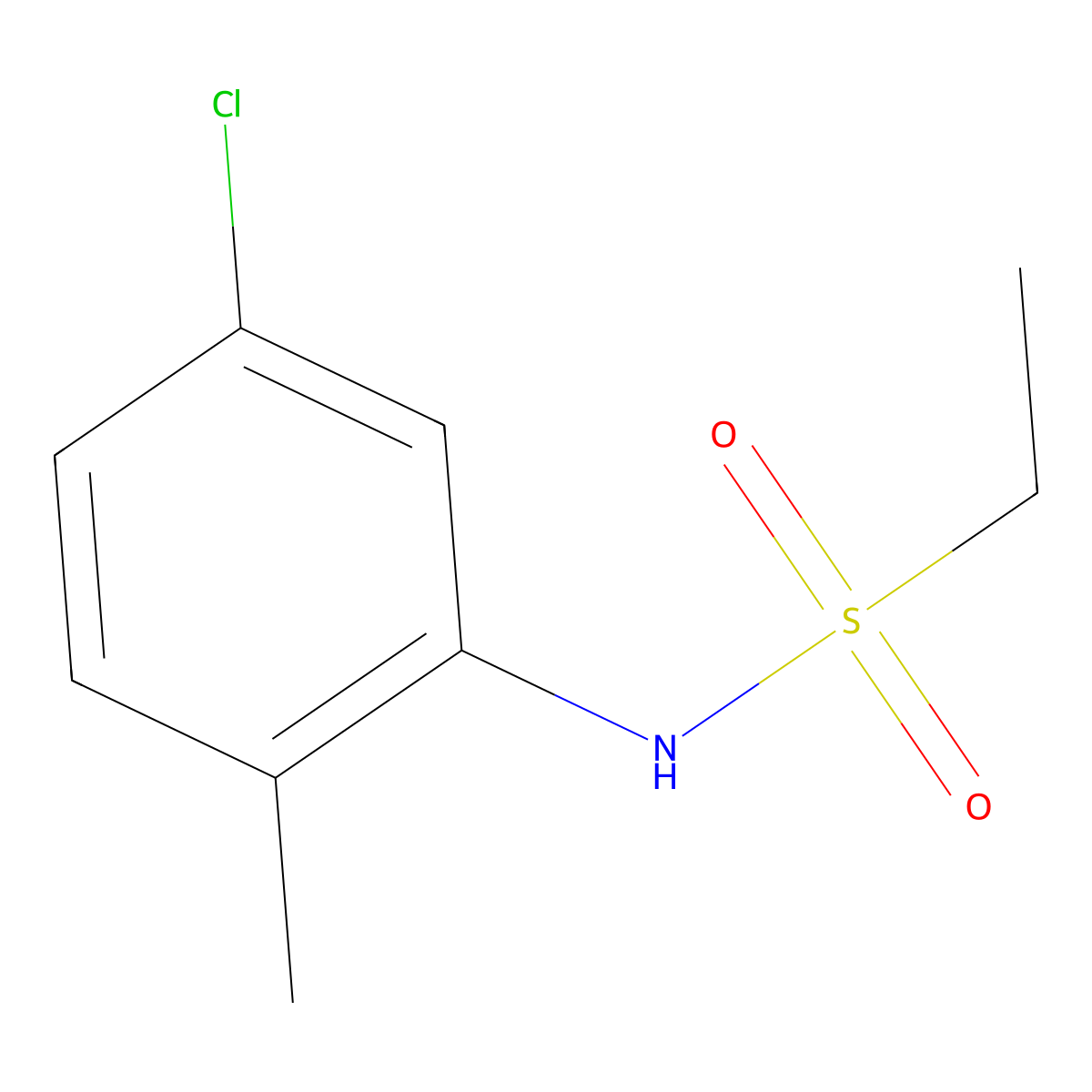 N-(5-chloro-2-methylphenyl)ethanesulfonamide molecular structure, CAS 114133-90-3