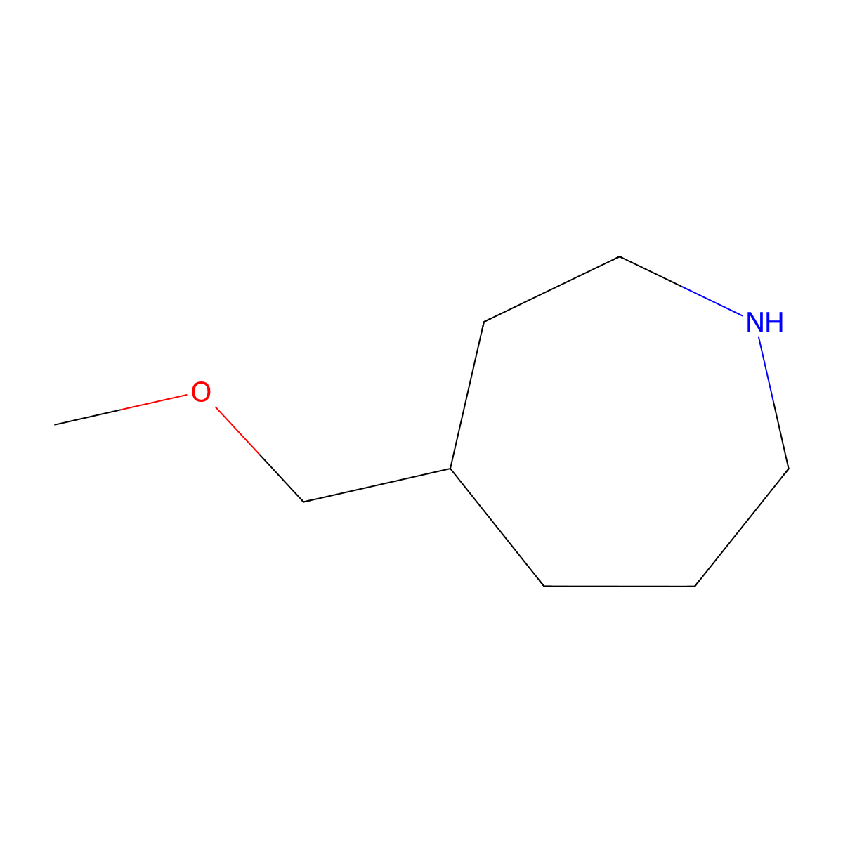 4-(Methoxymethyl)azepane molecular structure, CAS 1141379-86-3