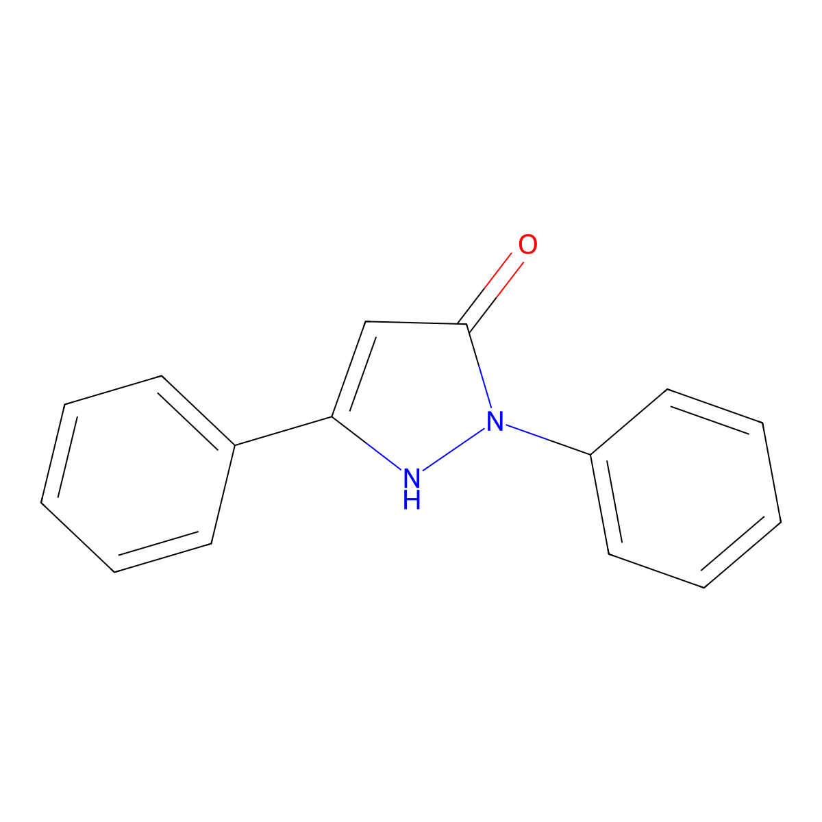 1,3-Diphenyl-1H-pyrazol-5-OL molecular structure, CAS 114138-49-7
