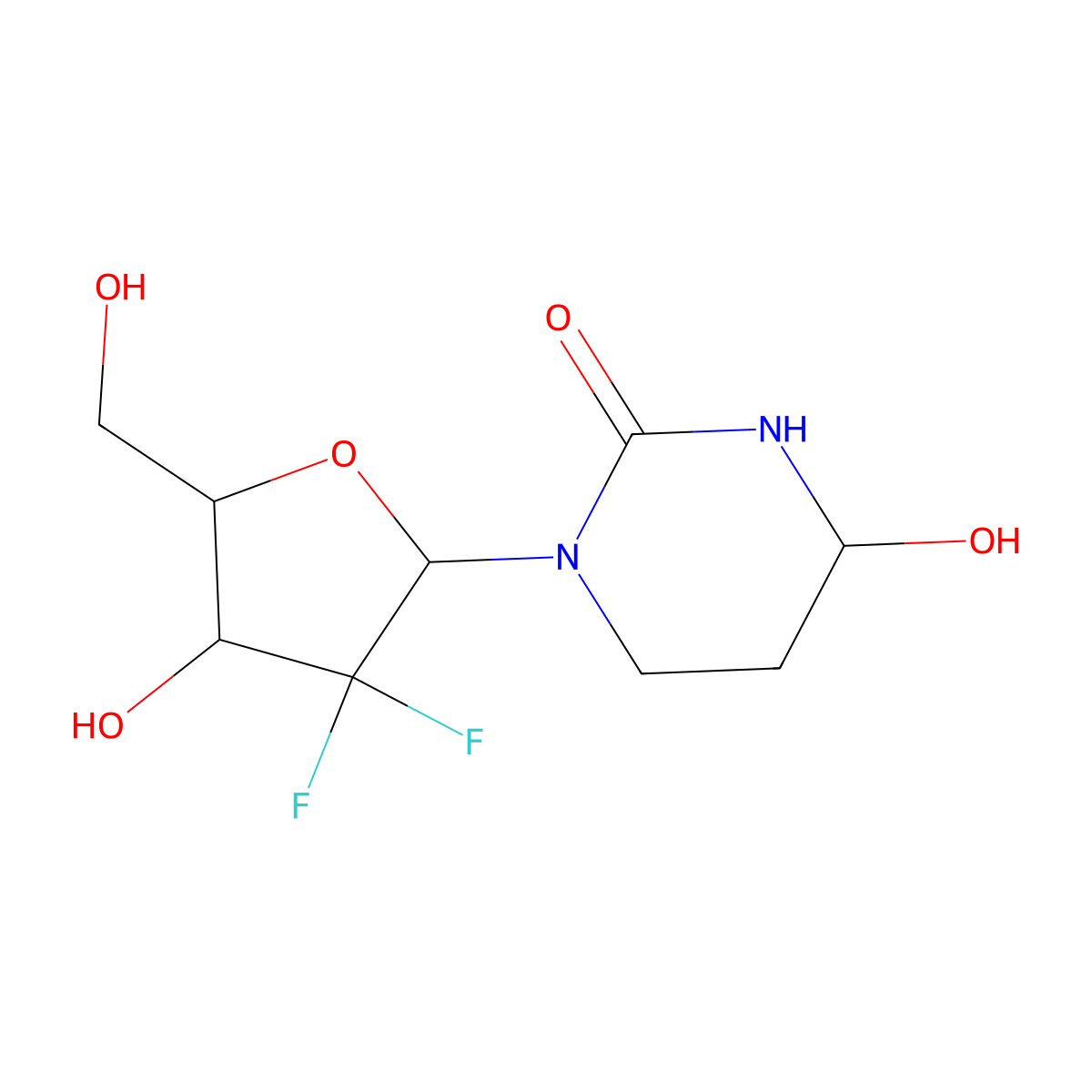 Cedazuridine molecular structure, CAS 1141397-80-9