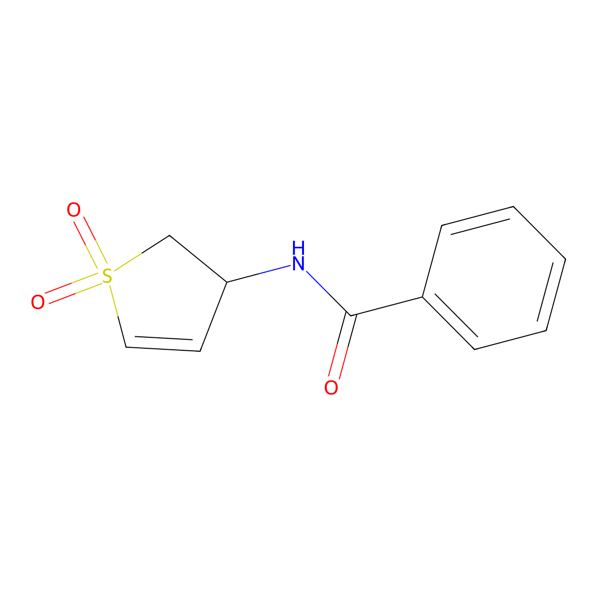 N-(1,1-dioxido-2,3-dihydrothiophen-3-yl)benzamide molecular structure, CAS 114145-49-2