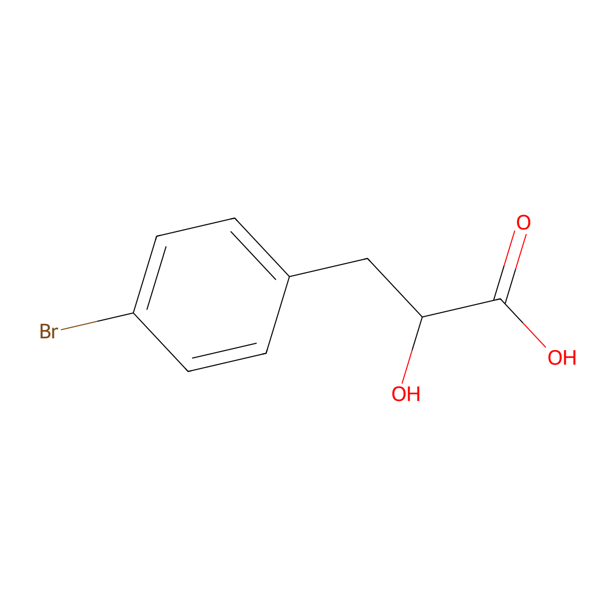 (R)-3-(4-Bromophenyl)-2-hydroxypropionic acid molecular structure, CAS 1141478-88-7