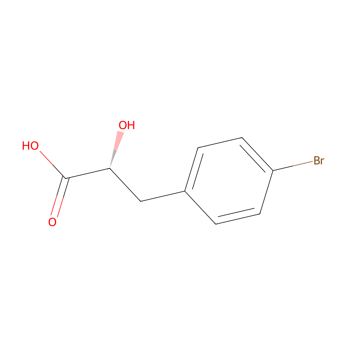 (R)-3-(4-Bromophenyl)-2-hydroxypropionic acid molecular structure, CAS 1141478-88-7