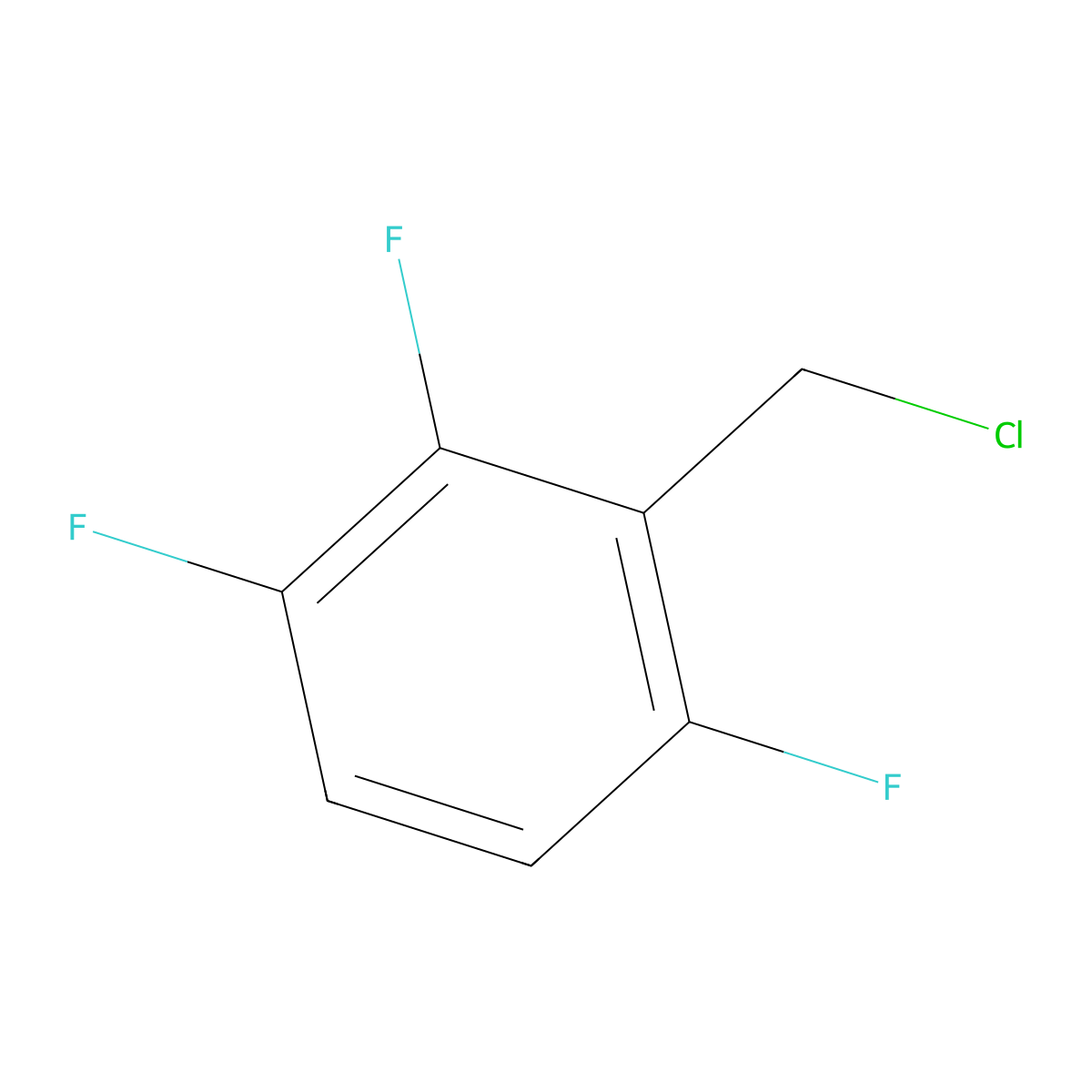 2-(Chloromethyl)-1,3,4-trifluorobenzene molecular structure, CAS 114152-20-4