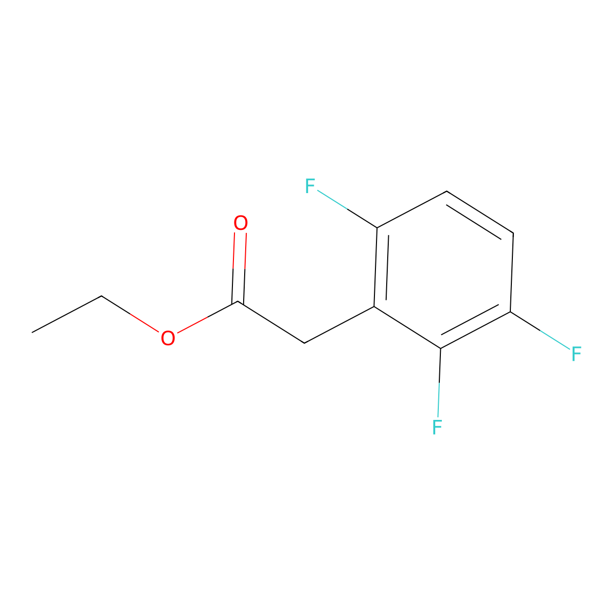 Ethyl 2-(2,3,6-trifluorophenyl)acetate molecular structure, CAS 114152-22-6