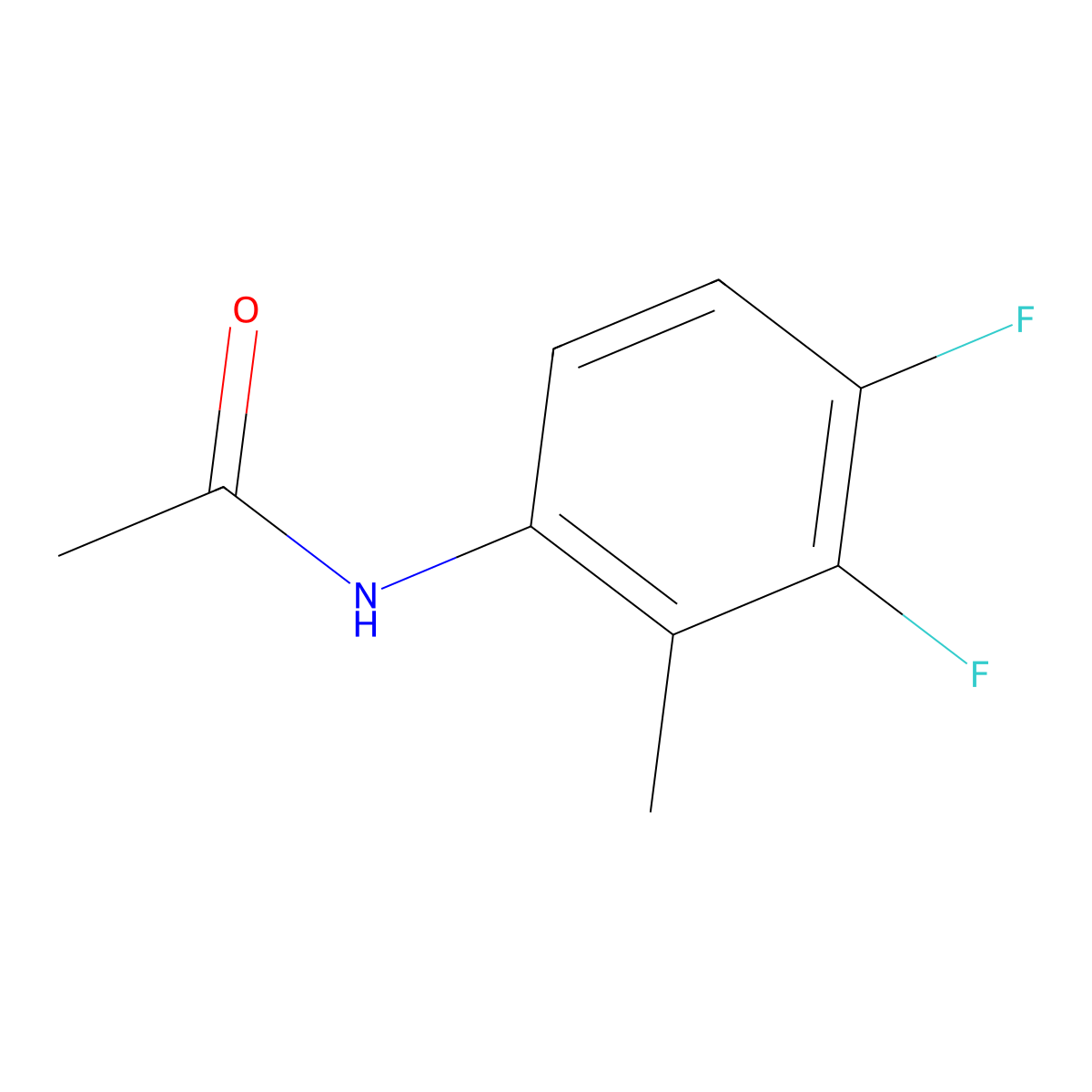 N-(3,4-difluoro-2-methylphenyl)acetamide molecular structure, CAS 114153-10-5