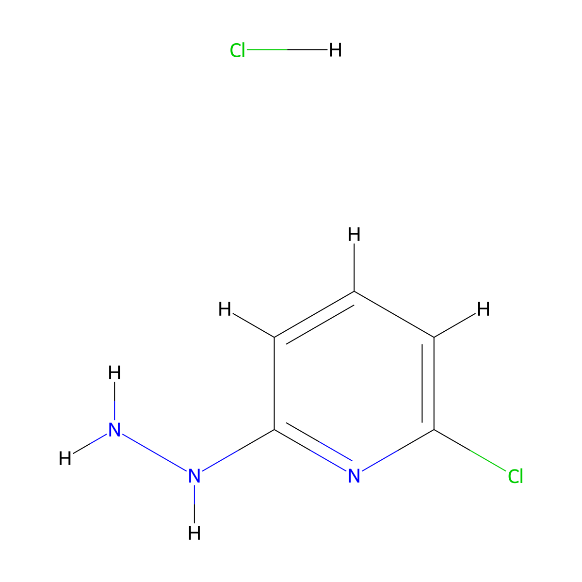 2-Chloro-6-hydrazinylpyridine hydrochloride molecular structure, CAS 114162-65-1