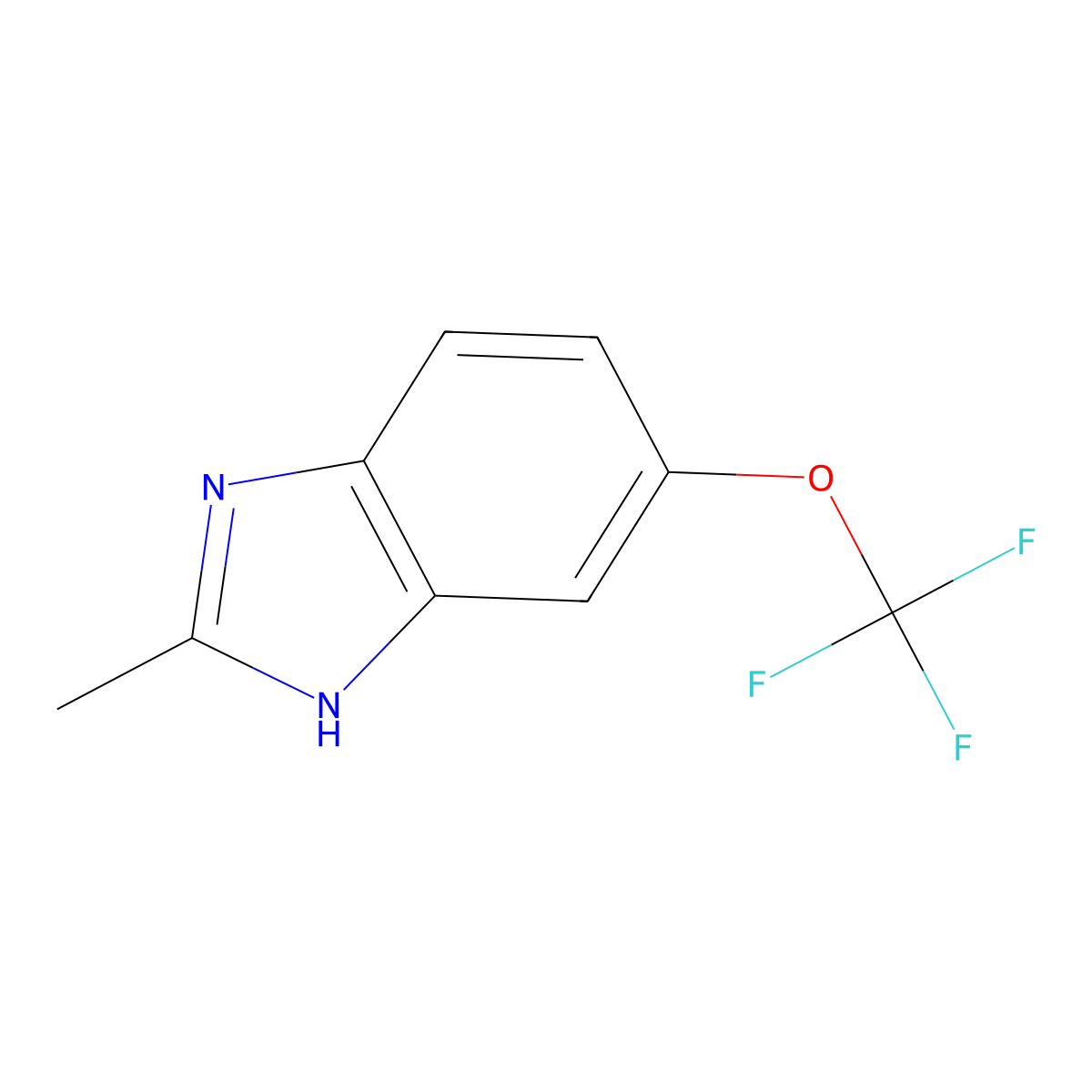 2-Methyl-5-(trifluoromethoxy)-1H-benzo[d]imidazole molecular structure, CAS 114164-97-5