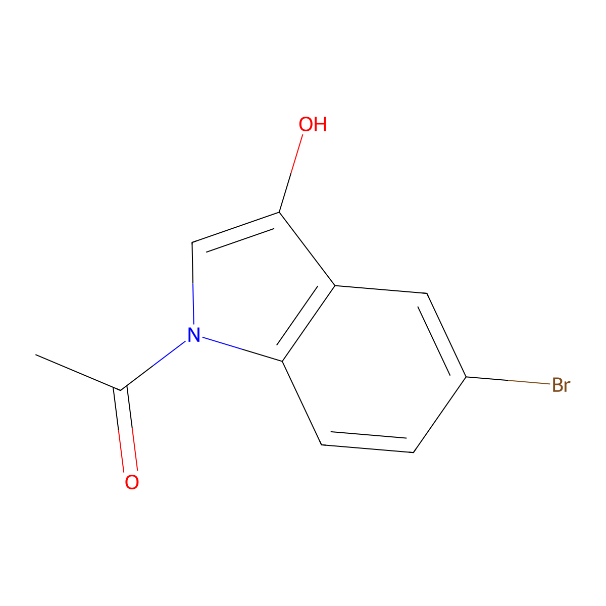 N-Acetyl-5-Bromo-3-Hydroxyindole molecular structure, CAS 114165-30-9