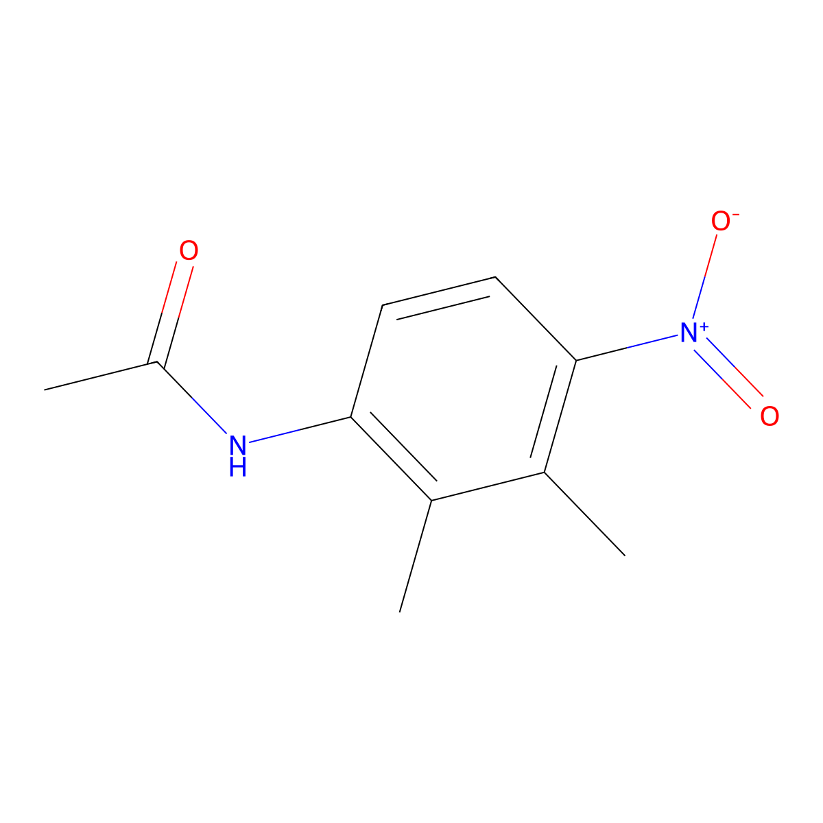 N-(2,3-dimethyl-4-nitrophenyl)acetamide molecular structure, CAS 114166-32-4