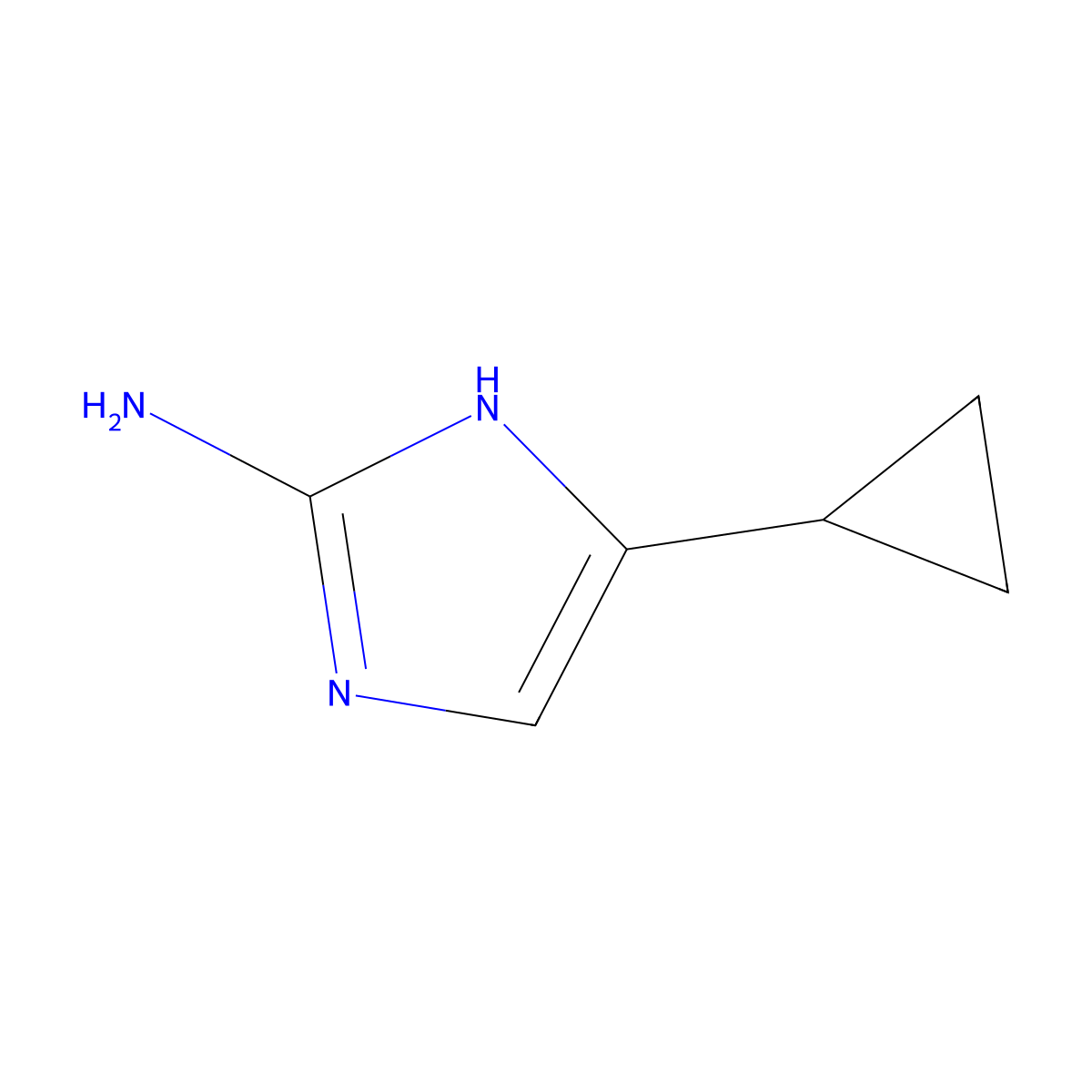 5-Cyclopropyl-1H-imidazol-2-amine molecular structure, CAS 1141669-79-5