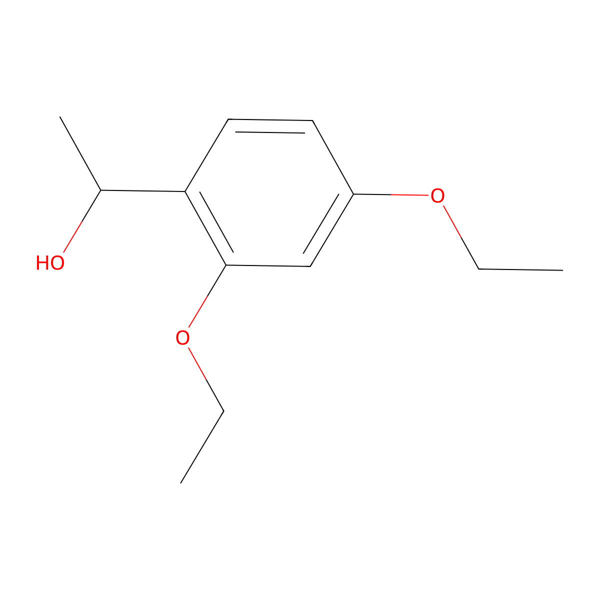 1-(2,4-Diethoxyphenyl)ethanol molecular structure, CAS 1141669-81-9