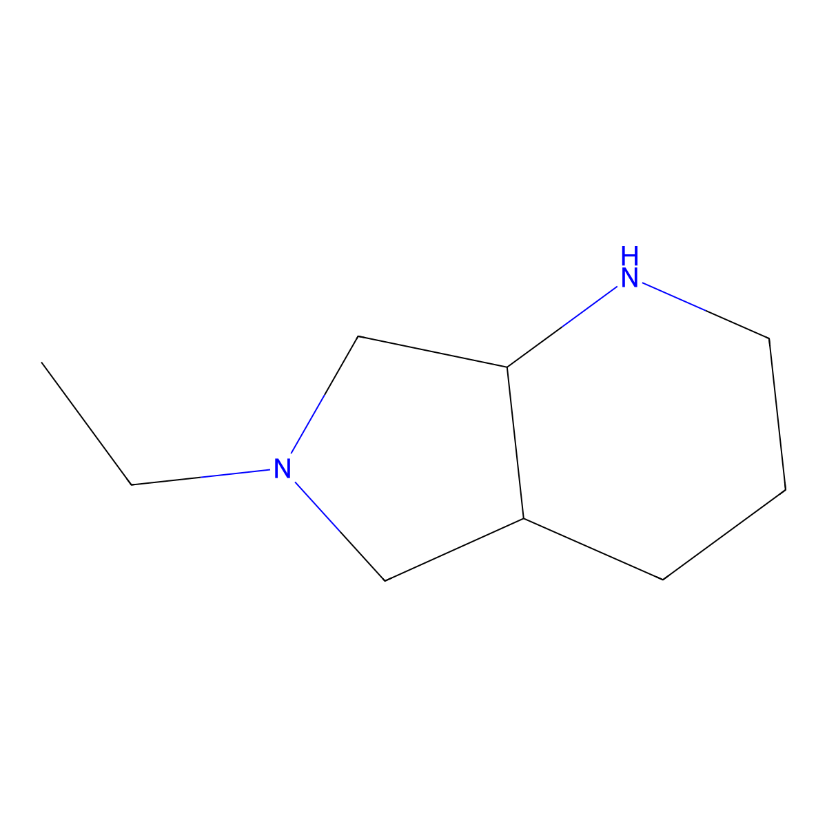 6-Ethyloctahydro-1H-pyrrolo[3,4-b]pyridine molecular structure, CAS 1141669-88-6