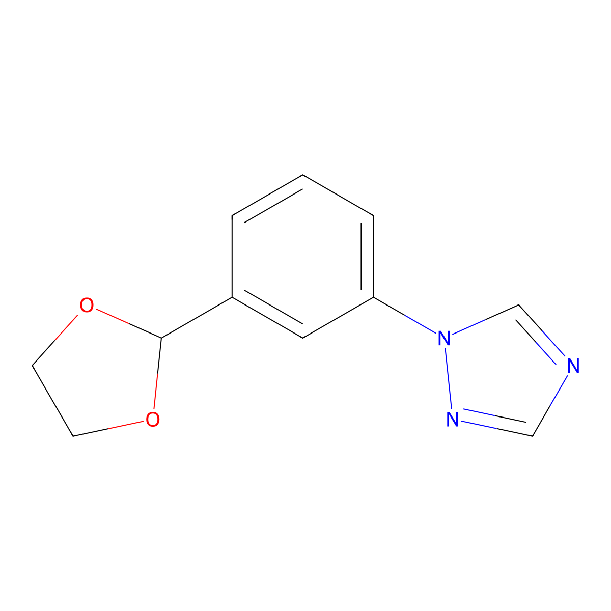 2-[3-(1,2,4-Triazol-1-YL)phenyl]-1,3-dioxolane molecular structure, CAS 1141669-93-3