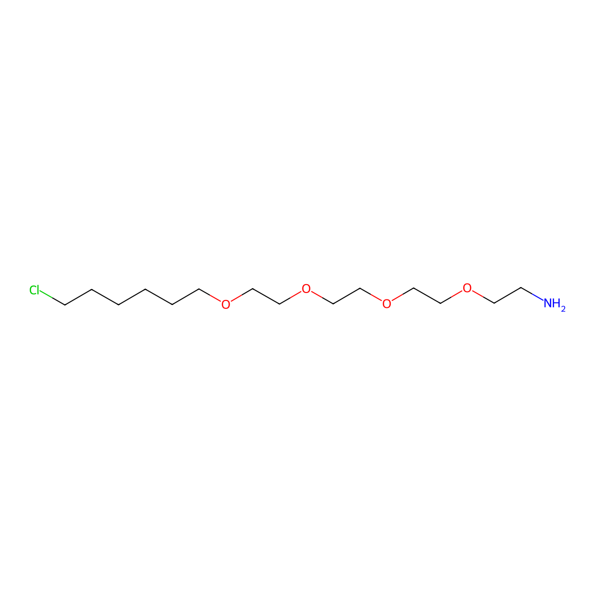 18-Chloro-3,6,9,12-tetraoxaoctadecan-1-amine molecular structure, CAS 1141732-29-7