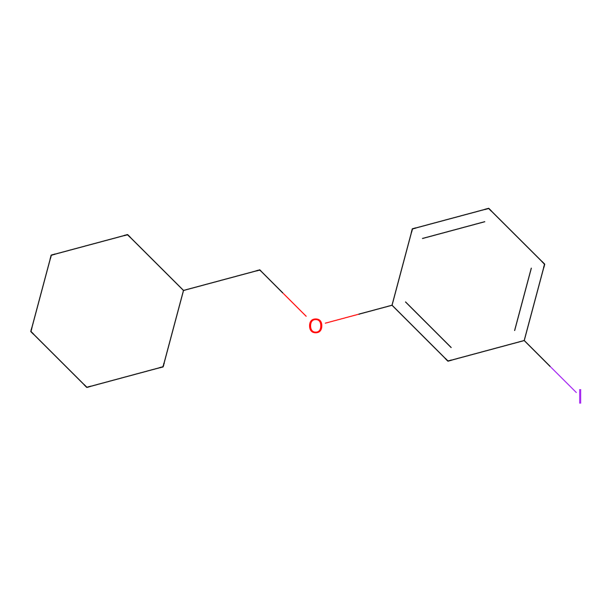 1-(Cyclohexylmethoxy)-3-iodobenzene molecular structure, CAS 1141779-21-6