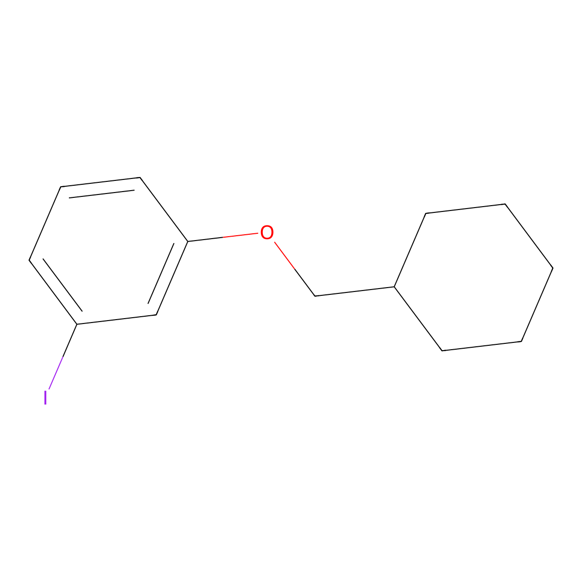 1-(Cyclohexylmethoxy)-3-iodobenzene molecular structure, CAS 1141779-21-6