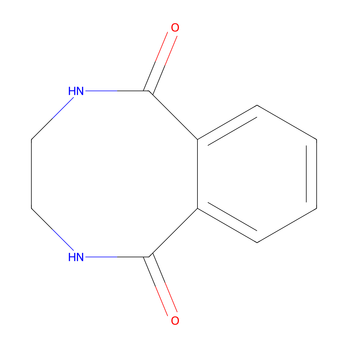 2,3,4,5-Tetrahydro-2,5-benzodiazocine-1,6-dione molecular structure, CAS 114187-79-0