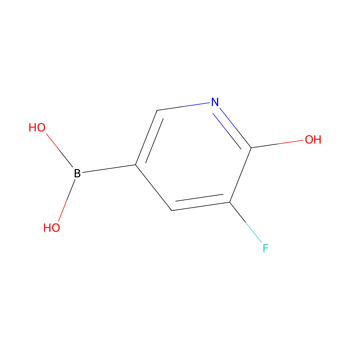 (5-Fluoro-6-oxo-1,6-dihydropyridin-3-yl)boronic acid molecular structure, CAS 1141886-36-3