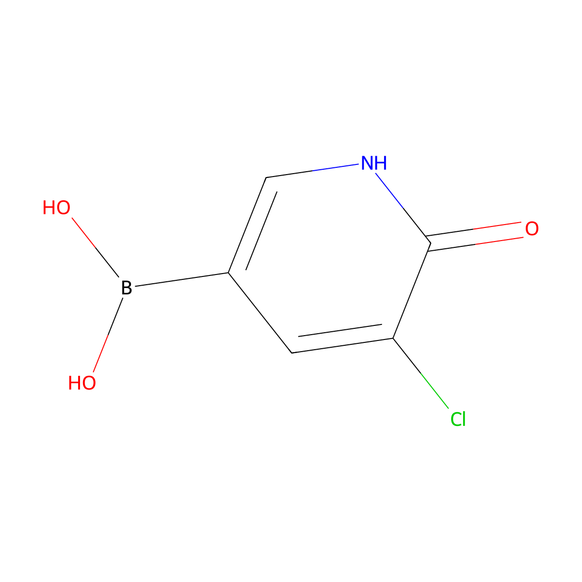 5-Chloro-6-hydroxypyridin-3-ylboronic acid molecular structure, CAS 1141886-37-4