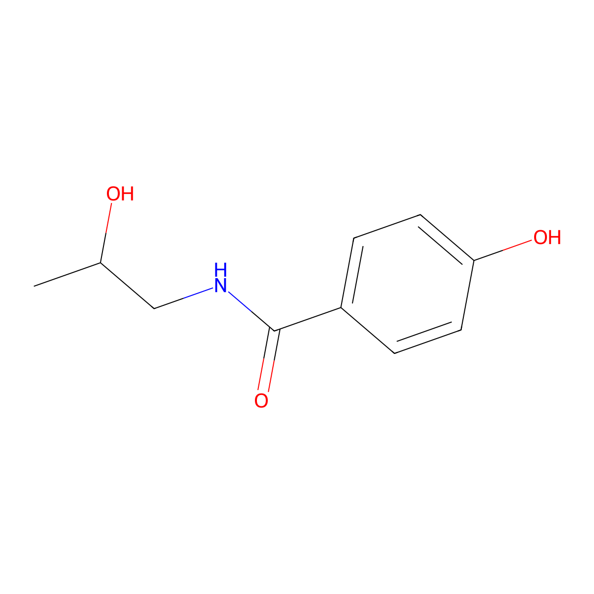 4-hydroxy-N-[(2S)-2-hydroxypropyl]benzamide molecular structure, CAS 1141930-90-6