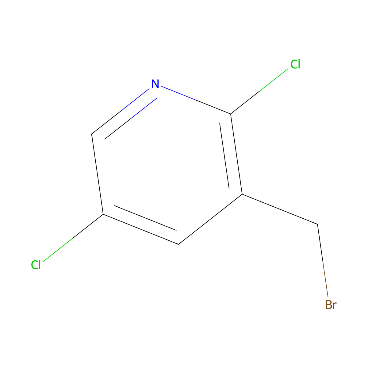 3-(Bromomethyl)-2,5-dichloropyridine molecular structure, CAS 1141990-05-7