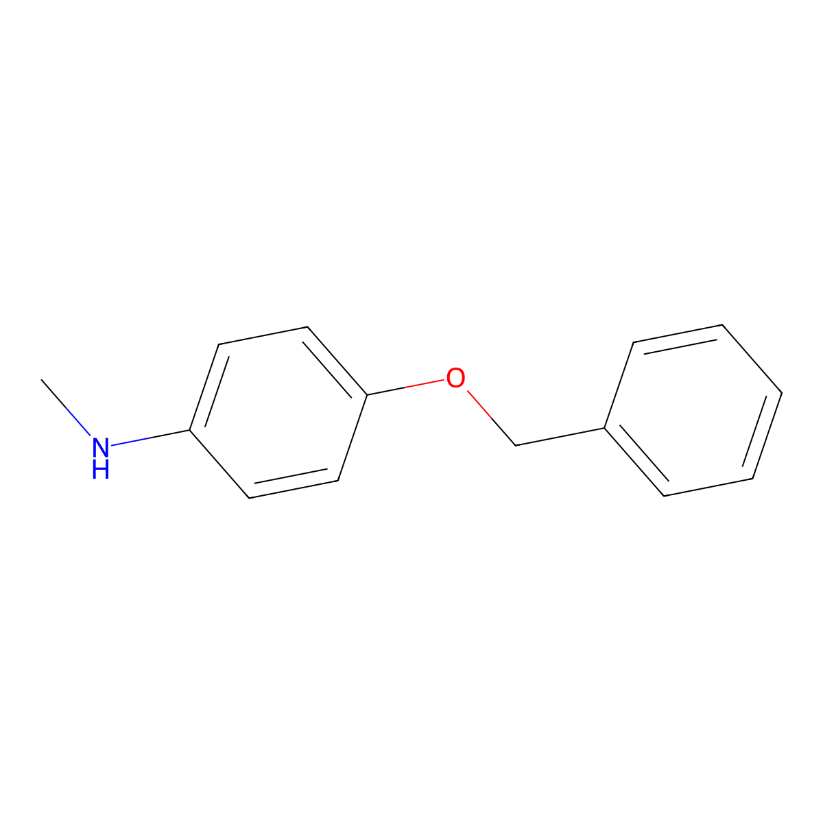 4-Benzyloxy-N-methylaniline molecular structure, CAS 1142-18-3
