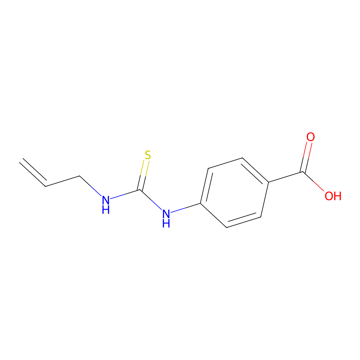 4-(3-Allylthioureido)benzoic acid molecular structure, CAS 1142-29-6