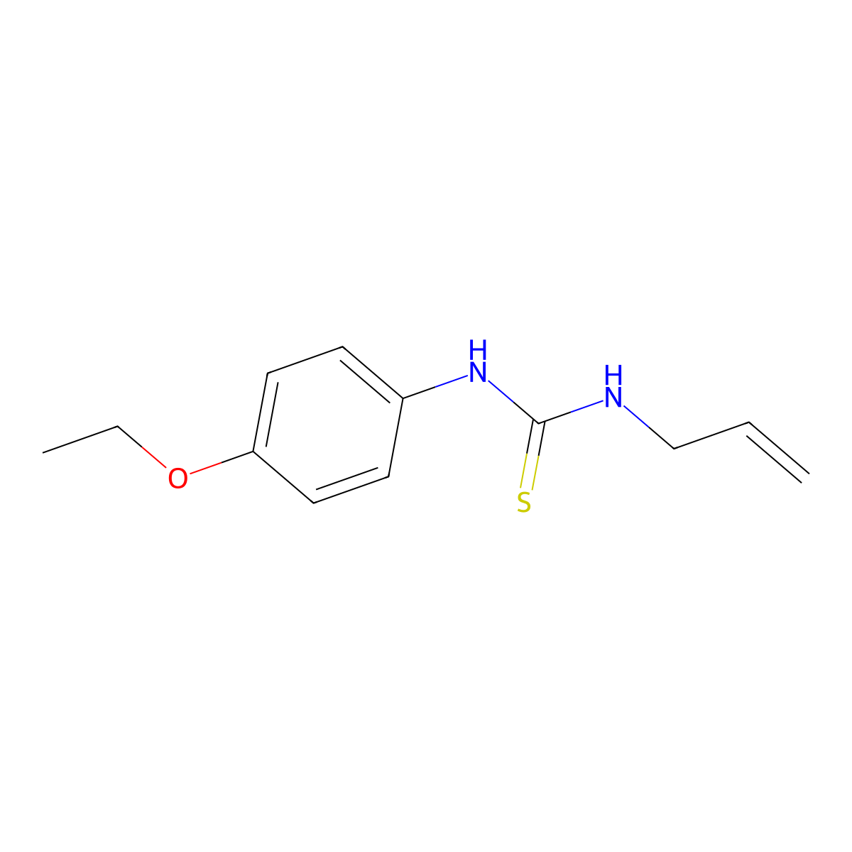 1-Allyl-3-(4-ethoxyphenyl)thiourea molecular structure, CAS 1142-30-9