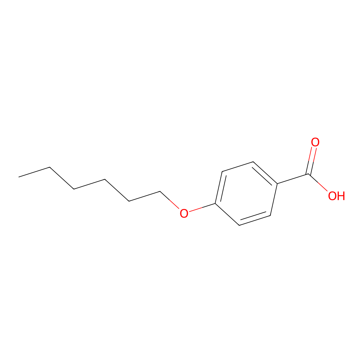 4-(Hexyloxy)benzoic acid molecular structure, CAS 1142-39-8