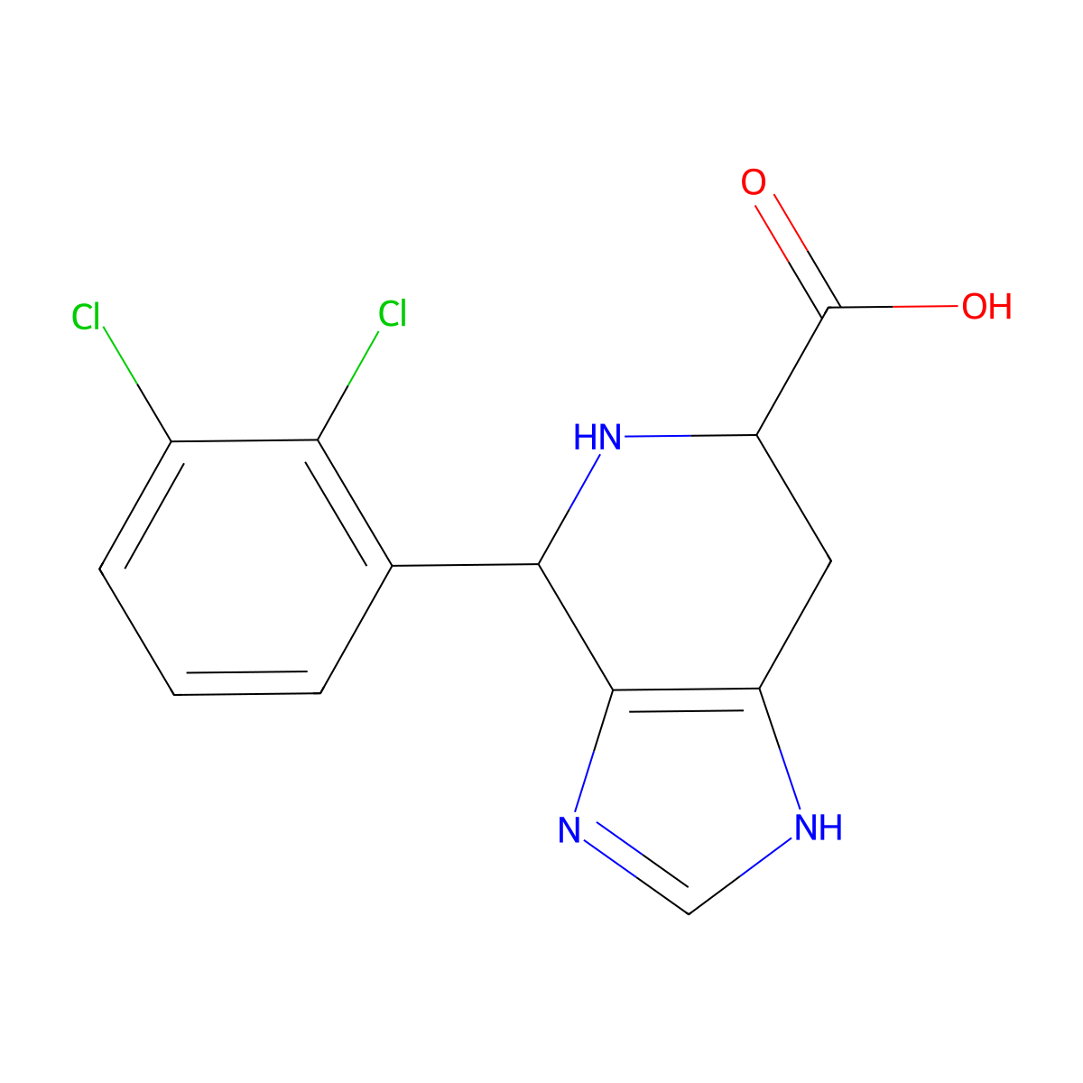 4-(2,3-Dichlorophenyl)-3H,4H,5H,6H,7H-imidazo[4,5-c]pyridine-6-carboxylic acid molecular structure, CAS 1142022-88-5