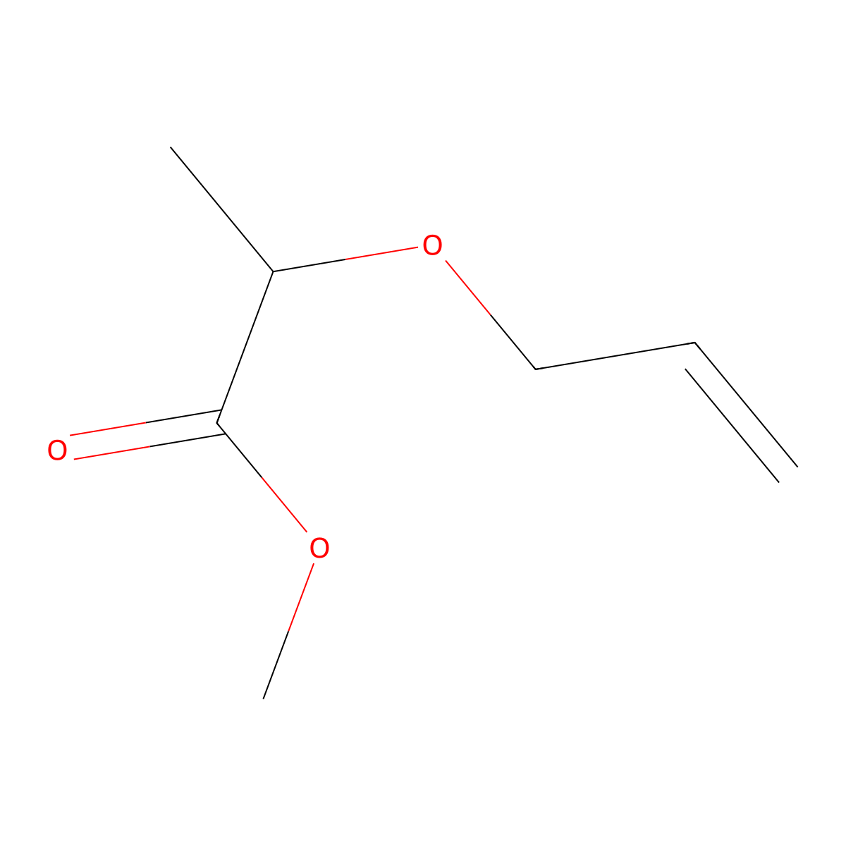 Methyl 2-(allyloxy)propanoate molecular structure, CAS 114209-13-1